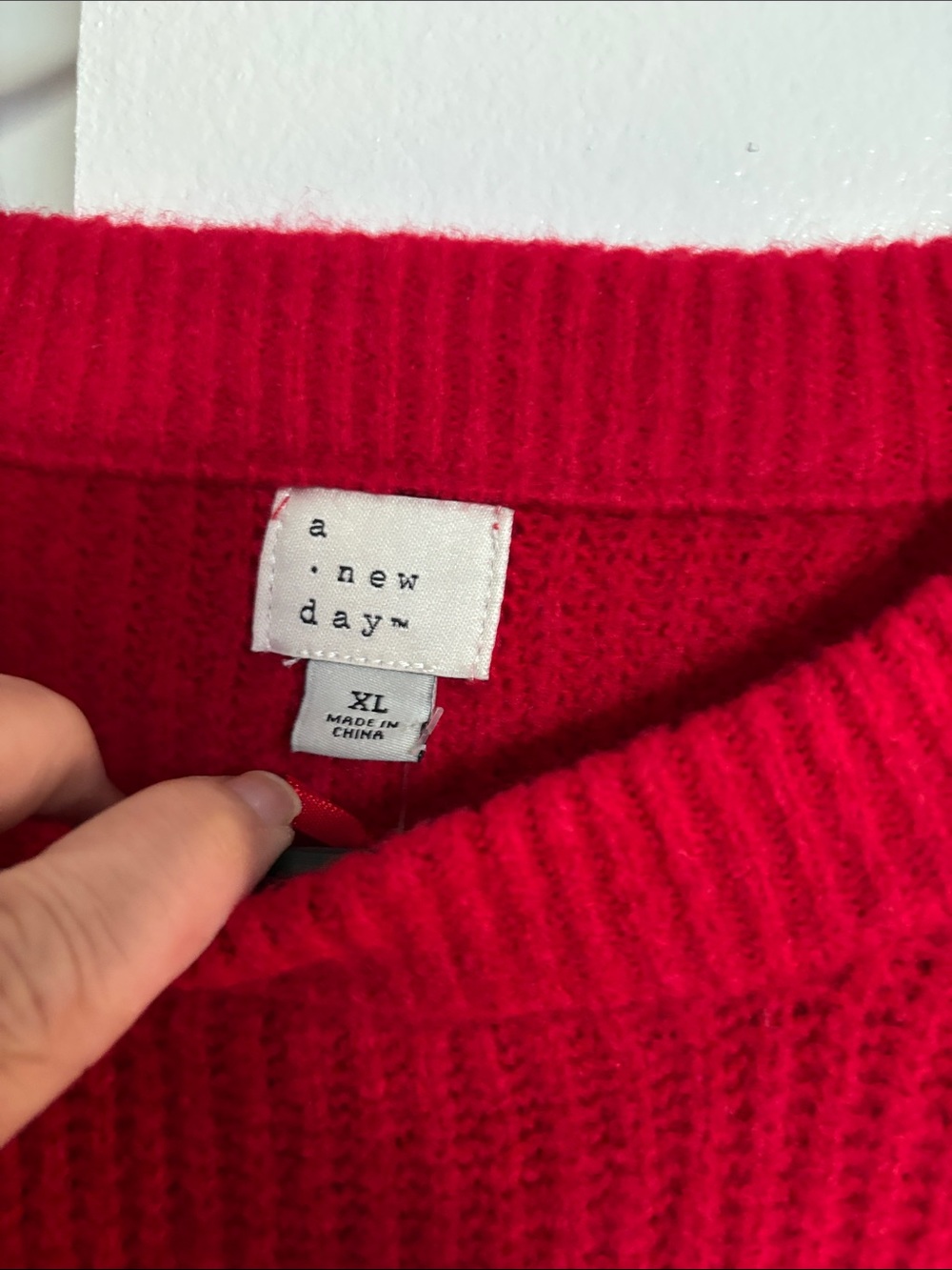 a new day Red & White Striped Crewneck Sweater - Picture 2 of 2
